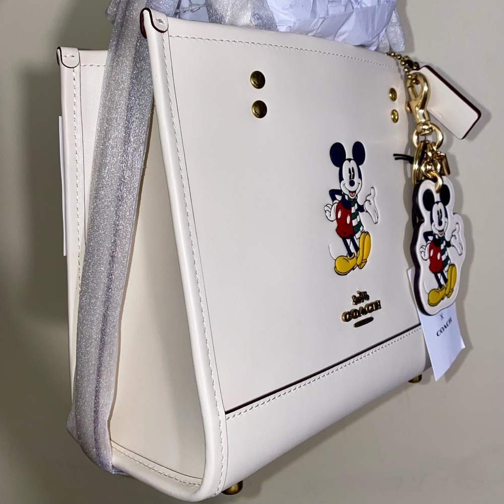 Coach Mickey leather purse and keychain set New - Picture 3 of 16